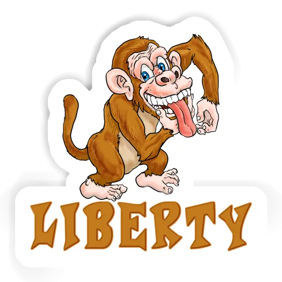 Sticker Liberty Gorilla Laptop Image