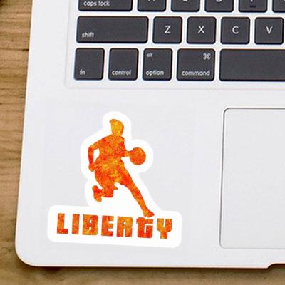 Sticker Basketball Player Liberty Notebook Image