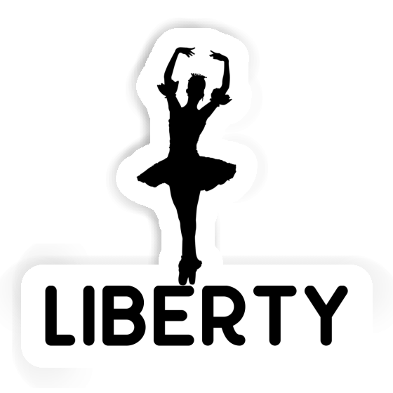 Ballerina Sticker Liberty Notebook Ballerina Sticker Liberty Gift package Image
