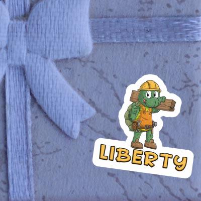 Liberty Sticker Construction worker Image