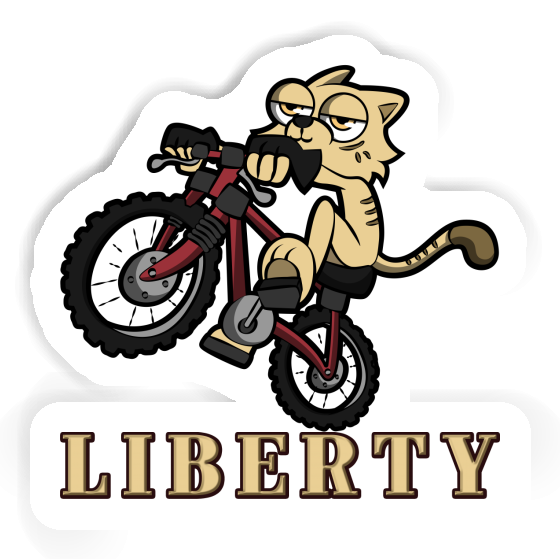 Liberty Aufkleber Fahrradkatze Notebook Liberty Aufkleber Fahrradkatze Notebook Image