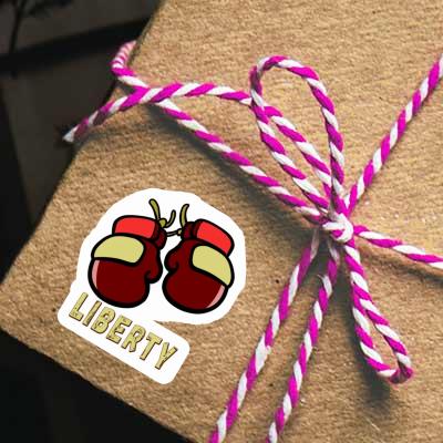 Sticker Boxhandschuh Liberty Notebook Sticker Boxhandschuh Liberty Gift package Image