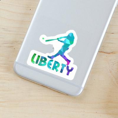 Aufkleber Baseballspieler Liberty Notebook Aufkleber Baseballspieler Liberty Gift package Image