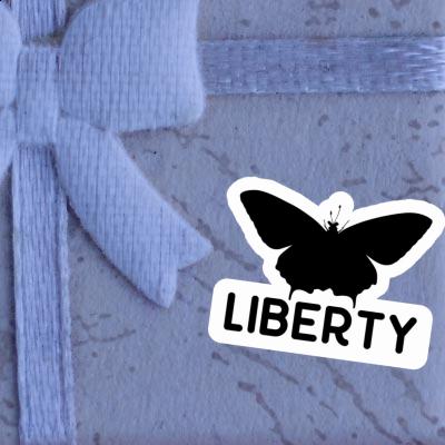 Sticker Liberty Schmetterling Notebook Sticker Liberty Schmetterling Gift package Image