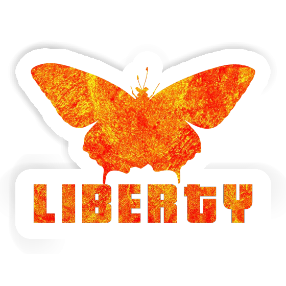 Schmetterling Sticker Liberty Notebook Schmetterling Sticker Liberty Gift package Image