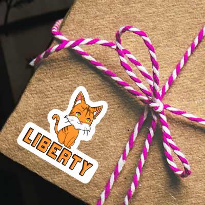 Autocollant Liberty Chat Laptop Autocollant Liberty Chat Laptop Image