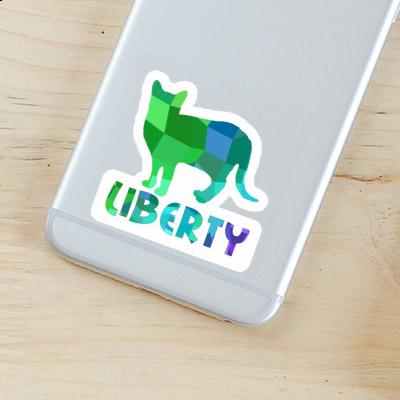 Autocollant Chat Liberty Laptop Autocollant Chat Liberty Laptop Image