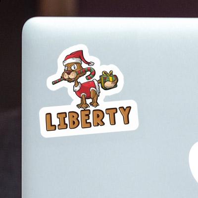 Liberty Autocollant Chat de Noël Notebook Liberty Autocollant Chat de Noël Gift package Image