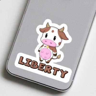 Cow Sticker Liberty Cow Sticker Liberty Image