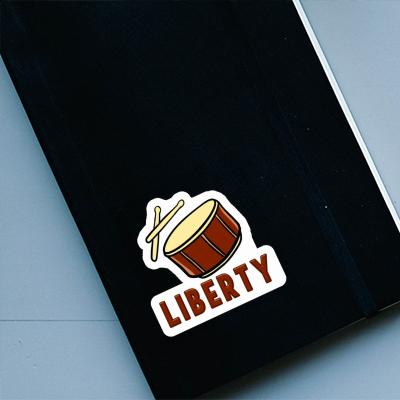 Sticker Liberty Trommel Notebook Sticker Liberty Trommel Gift package Image
