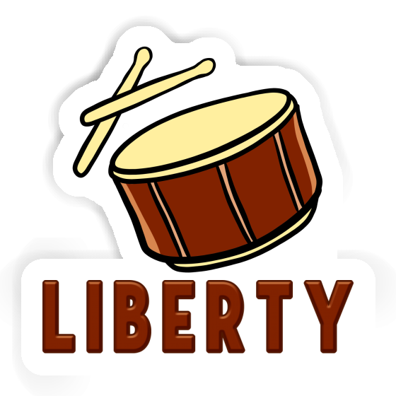 Sticker Liberty Trommel Notebook Sticker Liberty Trommel Gift package Image