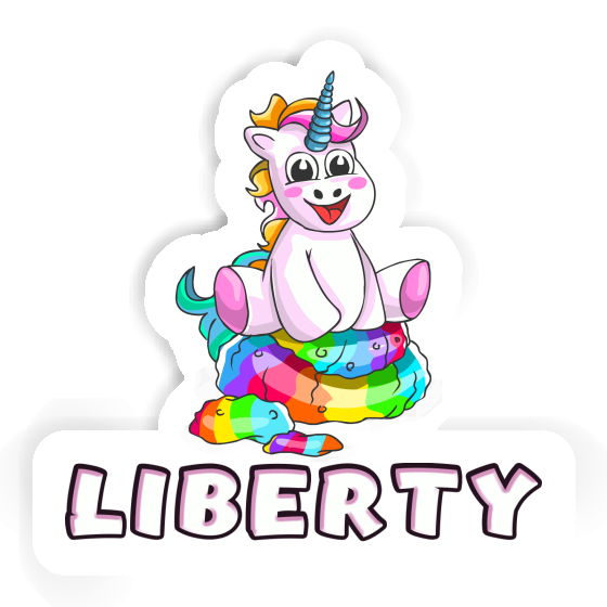 Baby Unicorn Sticker Liberty Laptop Baby Unicorn Sticker Liberty Laptop Image