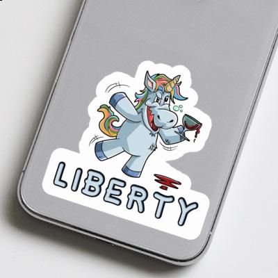 Sticker Wine Unicorn Liberty Notebook Sticker Wine Unicorn Liberty Notebook Image