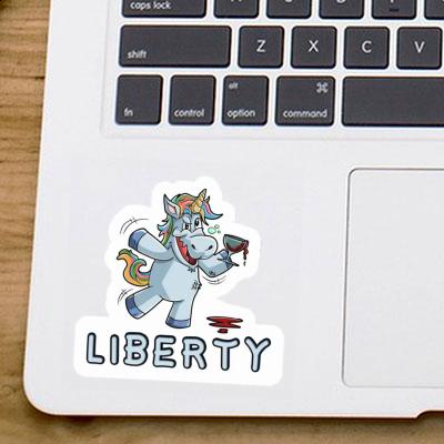 Sticker Wine Unicorn Liberty Laptop Sticker Wine Unicorn Liberty Laptop Image