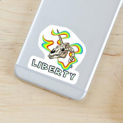 Autocollant Tête de mort Liberty Laptop Autocollant Tête de mort Liberty Laptop Image