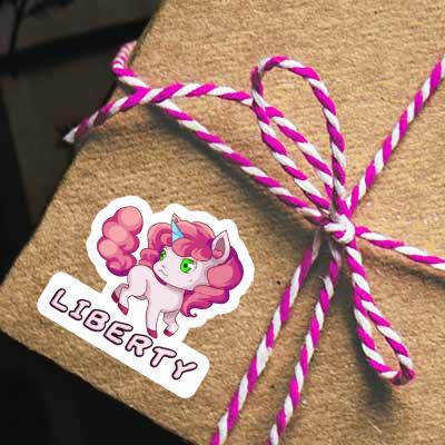Sticker Unicorn Liberty Notebook Sticker Unicorn Liberty Gift package Image