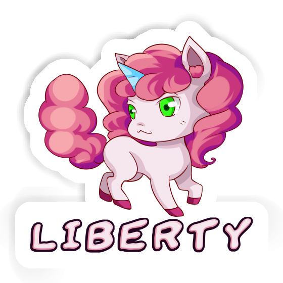 Sticker Unicorn Liberty Notebook Sticker Unicorn Liberty Gift package Image