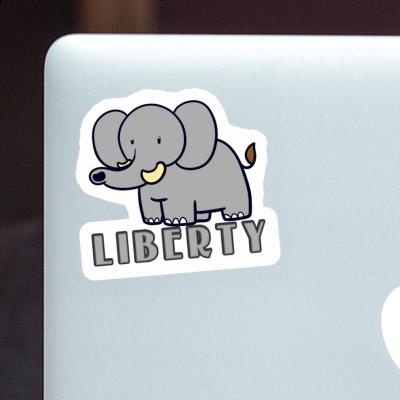Sticker Elephant Liberty Gift package Image