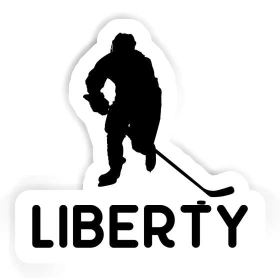 Autocollant Liberty Joueur de hockey Notebook Autocollant Liberty Joueur de hockey Notebook Image