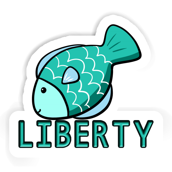 Autocollant Liberty Poisson Gift package Image