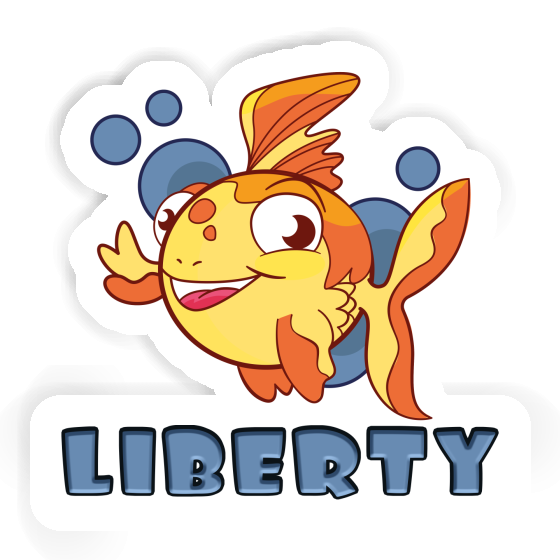 Liberty Autocollant Poisson Notebook Liberty Autocollant Poisson Gift package Image
