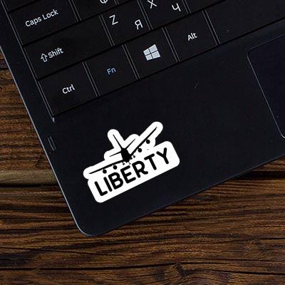 Liberty Autocollant Avion Notebook Liberty Autocollant Avion Gift package Image