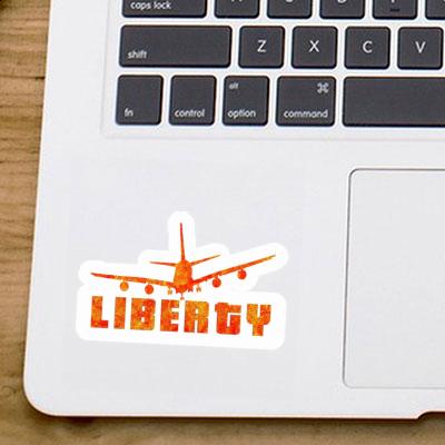 Autocollant Liberty Avion Laptop Image
