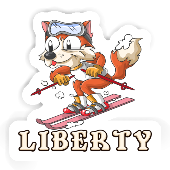 Liberty Autocollant Skieur Notebook Liberty Autocollant Skieur Gift package Image