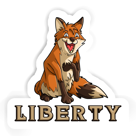 Autocollant Liberty Renard Laptop Autocollant Liberty Renard Laptop Image
