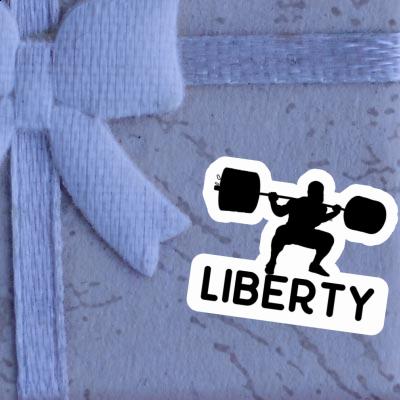 Autocollant Liberty Haltérophilie Laptop Image