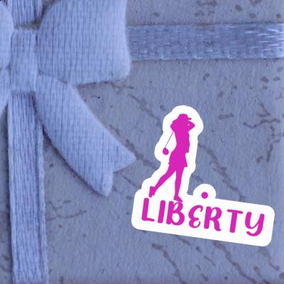 Liberty Aufkleber Golferin Image