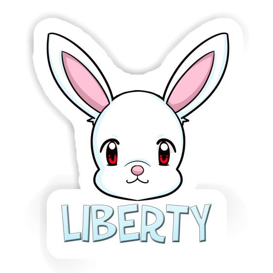 Tête de lièvre Autocollant Liberty Laptop Tête de lièvre Autocollant Liberty Laptop Image