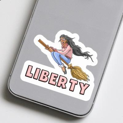 Sorcière Autocollant Liberty Laptop Sorcière Autocollant Liberty Laptop Image