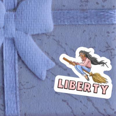 Sorcière Autocollant Liberty Notebook Sorcière Autocollant Liberty Gift package Image