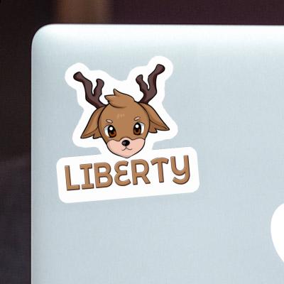 Aufkleber Liberty Hirsch Laptop Image