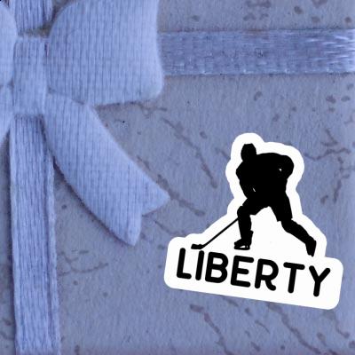Sticker Hockey Player Liberty Laptop Sticker Hockey Player Liberty Laptop Image