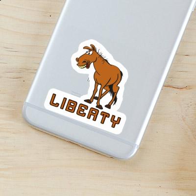 Horse Sticker Liberty Notebook Horse Sticker Liberty Gift package Image