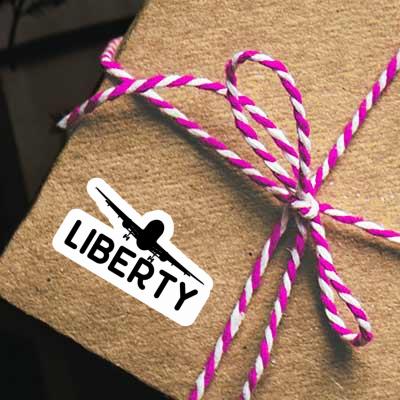 Autocollant Liberty Avion Notebook Autocollant Liberty Avion Notebook Image