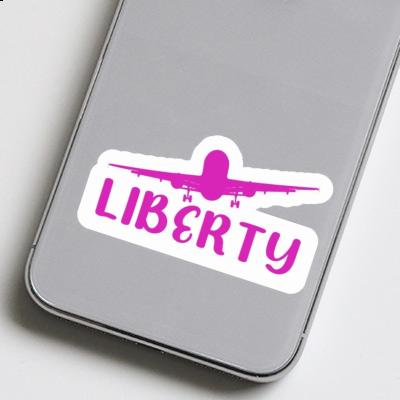 Liberty Autocollant Avion Laptop Image