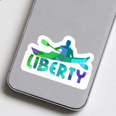 Kayaker Sticker Liberty Kayaker Sticker Liberty Image