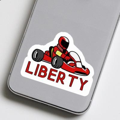 Kart Driver Sticker Liberty Laptop Kart Driver Sticker Liberty Laptop Image