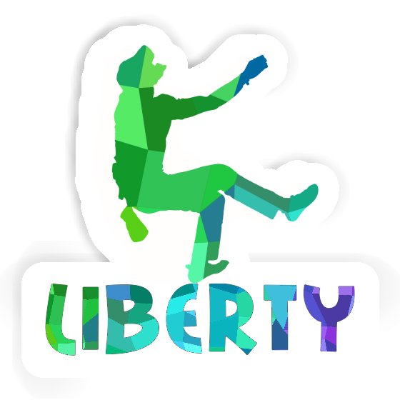 Climber Sticker Liberty Laptop Image