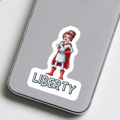 Aufkleber Krankenschwester Liberty Notebook Image