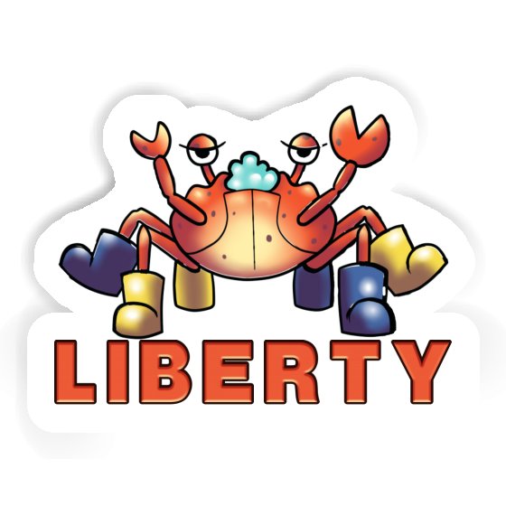 Liberty Sticker Crab Notebook Liberty Sticker Crab Gift package Image
