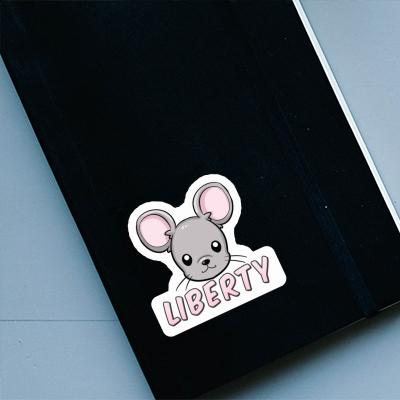 Autocollant Liberty Tête de souris Laptop Image