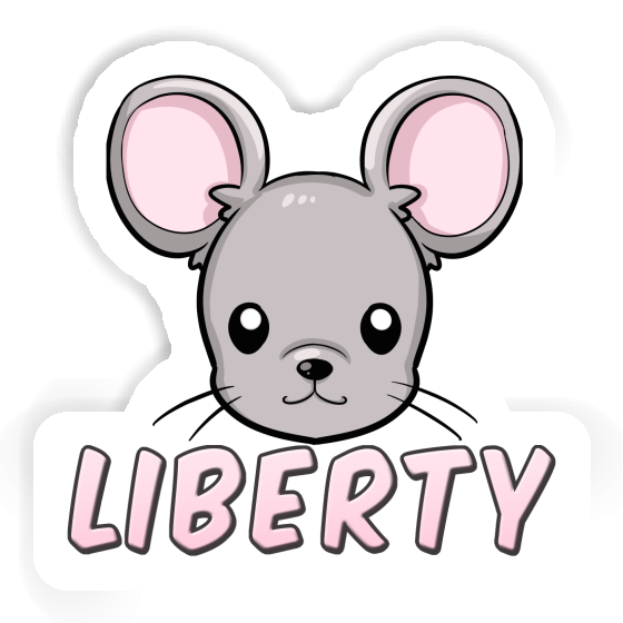 Autocollant Liberty Tête de souris Notebook Image