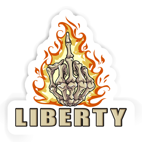 Aufkleber Mittelfinger Liberty Gift package Image