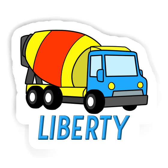 Liberty Sticker Mixer Truck Laptop Liberty Sticker Mixer Truck Laptop Image