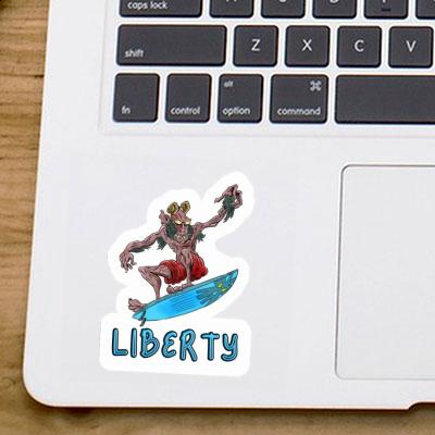 Autocollant Liberty Surfeur Autocollant Liberty Surfeur Image