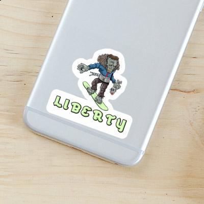 Liberty Sticker Snowboarder Notebook Liberty Sticker Snowboarder Notebook Image